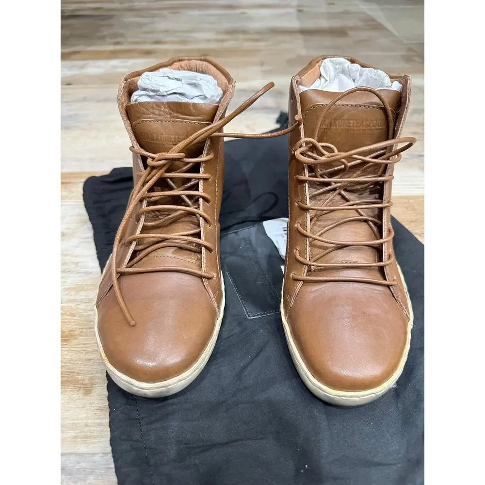 MAN X ONE‎ TEASPOON MENS LEATHER CHELSEA BOOTS BROWN NEW EU41/US10 RET$380